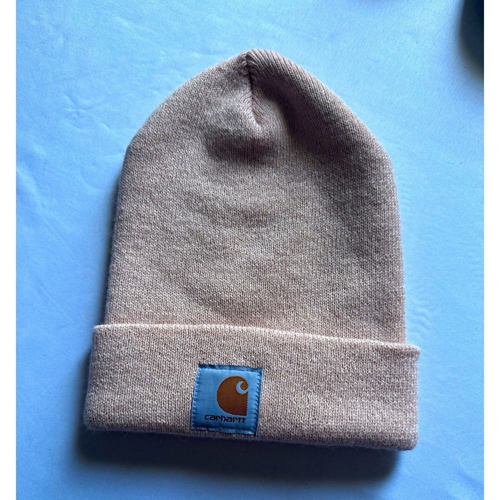 Carhartt peach Solid Knit Cuffed Beanie Hat Unisex Adults One Size